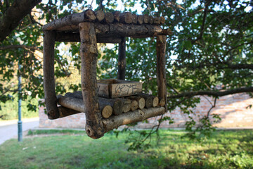 wooden bird house