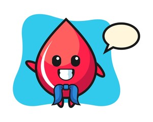 Character mascot of blood drop as a sailor man