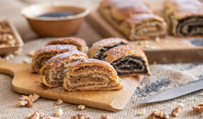 A traditional hungarian sweets called Bejgli