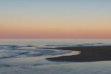 Sunset in Lignano Sabbiadoro beach