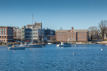 Naklejka premium USA, Massachusetts, Cape Cod, Woods Hole Oceanographic Institute, exterior