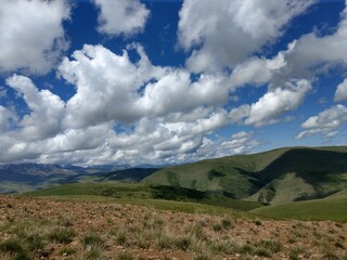 Clouds in the mountains