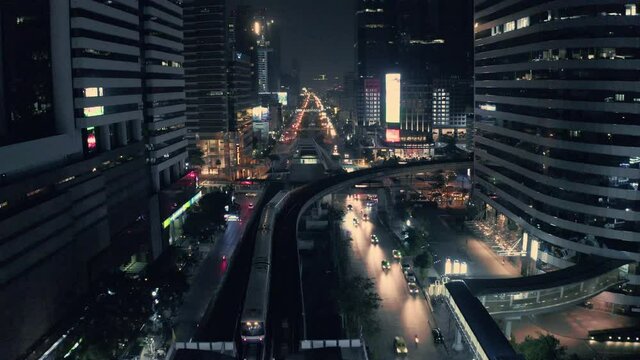 Sathorn-Narathiwas intersection in Bangkok