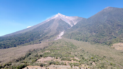 Fotograf&iacute;as de los volcanes de Fuego y de Acatenango