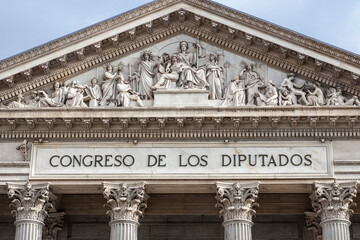 Spanish Congress of Deputies Building, Madrid, Spain