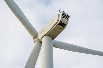 turbine on a wind farm windmill