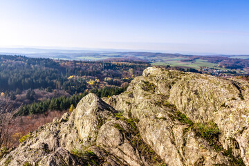 Großer Zacken – Aussicht im Hochtaunuskreis im Herbst