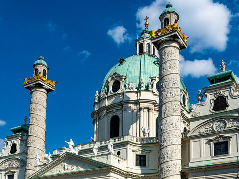 Austria, Vienna, Karlskirche on Karlsplatz