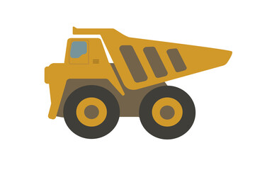  Belaz. Trucks and construction equipment. Vector illustration.  