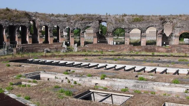 Santa Maria Capua Vetere, Campania, Italy - Amphitheater Campano, also called Capuan Amphitheater, erected in the 2nd century and second in size only to the Colosseum in Rome