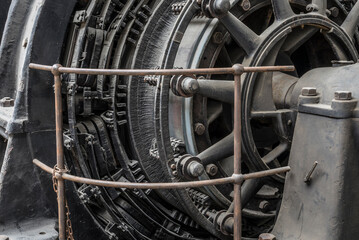 detail of an old electric engine