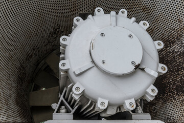 detail of an old electric engine