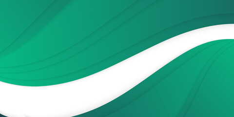 Green abstract background wave