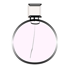 Silhouette of spirits. Makeup accessory. Vector illustration.