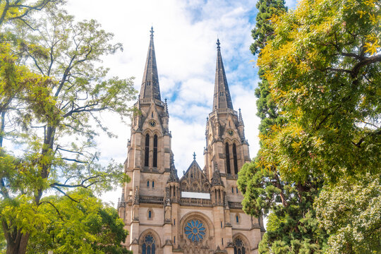 Germany, Baden-Wurttemberg, Stuttgart, Facade of St Maria als