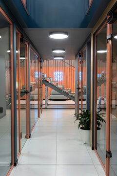 Interior of corridor in modern office