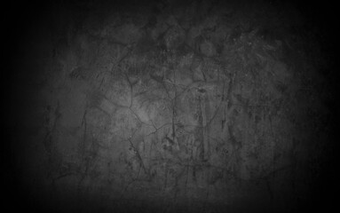 Old wall texture cement dark black gray  background abstract grey color design are light with white gradient background.