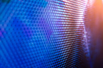 CloseUp LED blurred screen. LED soft focus background. abstract background ideal for design.