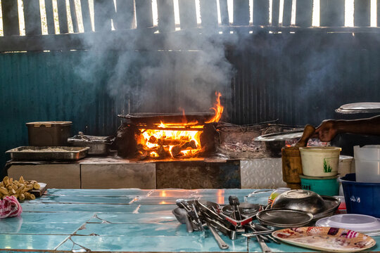 typical Kitchen in the Dominican Republic