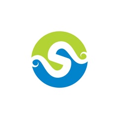 Business corporate S letter design vector