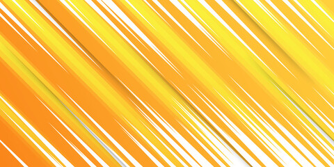 Simple orange yellow abstract background with white cut stripes and paper cut
