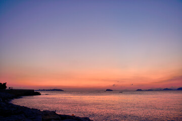 日の出の風景