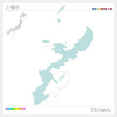 沖縄県・Okinawa（市町村・区分け）