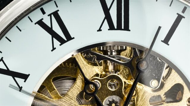 Pocket Watch time lapse close up