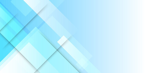 Abstract blue light and white square shade creative background. Vector illustration.