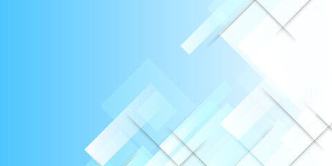 Modern simple light blue and white square abstract background