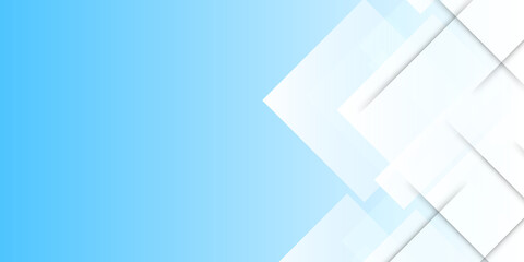 Fototapeta premium Modern simple light blue and white square abstract background