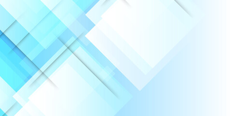 Obraz premium Modern simple light blue and white square abstract background