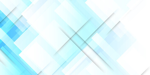 Abstract blue background with square shapes 