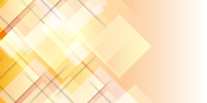 abstract yellow geometric square pattern banner design 