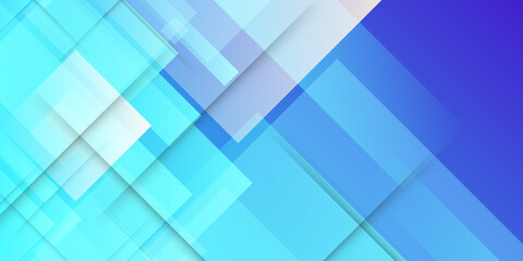 Abstract background vector illustration. Gradient blue with transparent geometric shapes. 