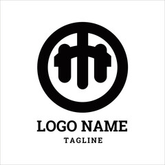 logo for business M  circle