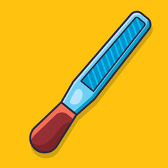 rasp tool  isolated cartoon vector illustration in flat style