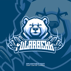 Polar Bear mascot Logo template