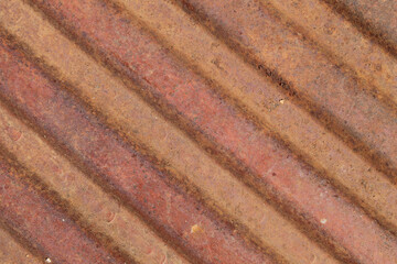 Rusty metal texture with curves. Corroded metal With bending lines