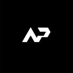 abstract arrow icon, Initial Letter AP logo, Initial Letter NP logo