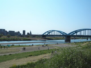 the tamagawa river, a major river in japan