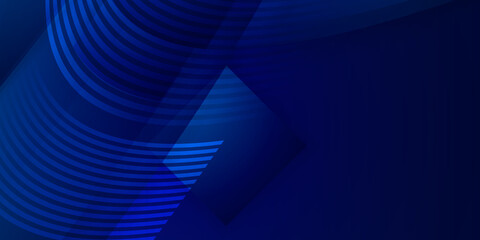 Dark blue 3d wave background with abstract graphic elements for presentation background design.