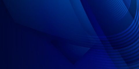 Obraz premium Dark blue 3d wave background with abstract graphic elements for presentation background design.