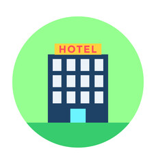 Luxury Hotel Vector Illustration