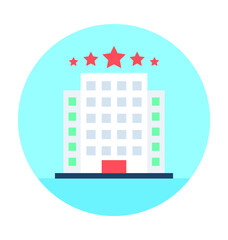 Luxury Hotel Vector Illustration