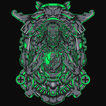 Reborn Girl And Fetus illustration perfect for t-shirt design, merchandise, poster, sticker, etc