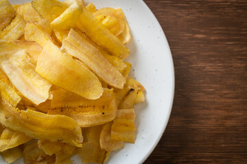 Banana Chips - fried or baked sliced banana