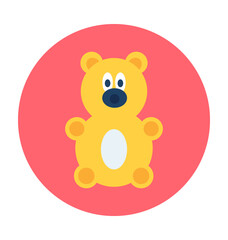 Teddy Bear Vector Icon