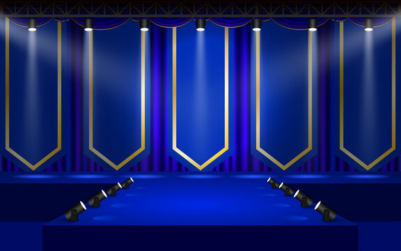 Blue Stage Curtain Images – Browse 26,727 Stock Photos, Vectors