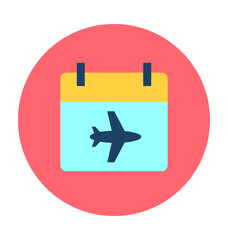 Flight Schedule Vector Icon 